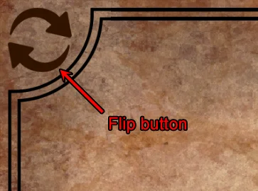 Flip button in the inventory screen