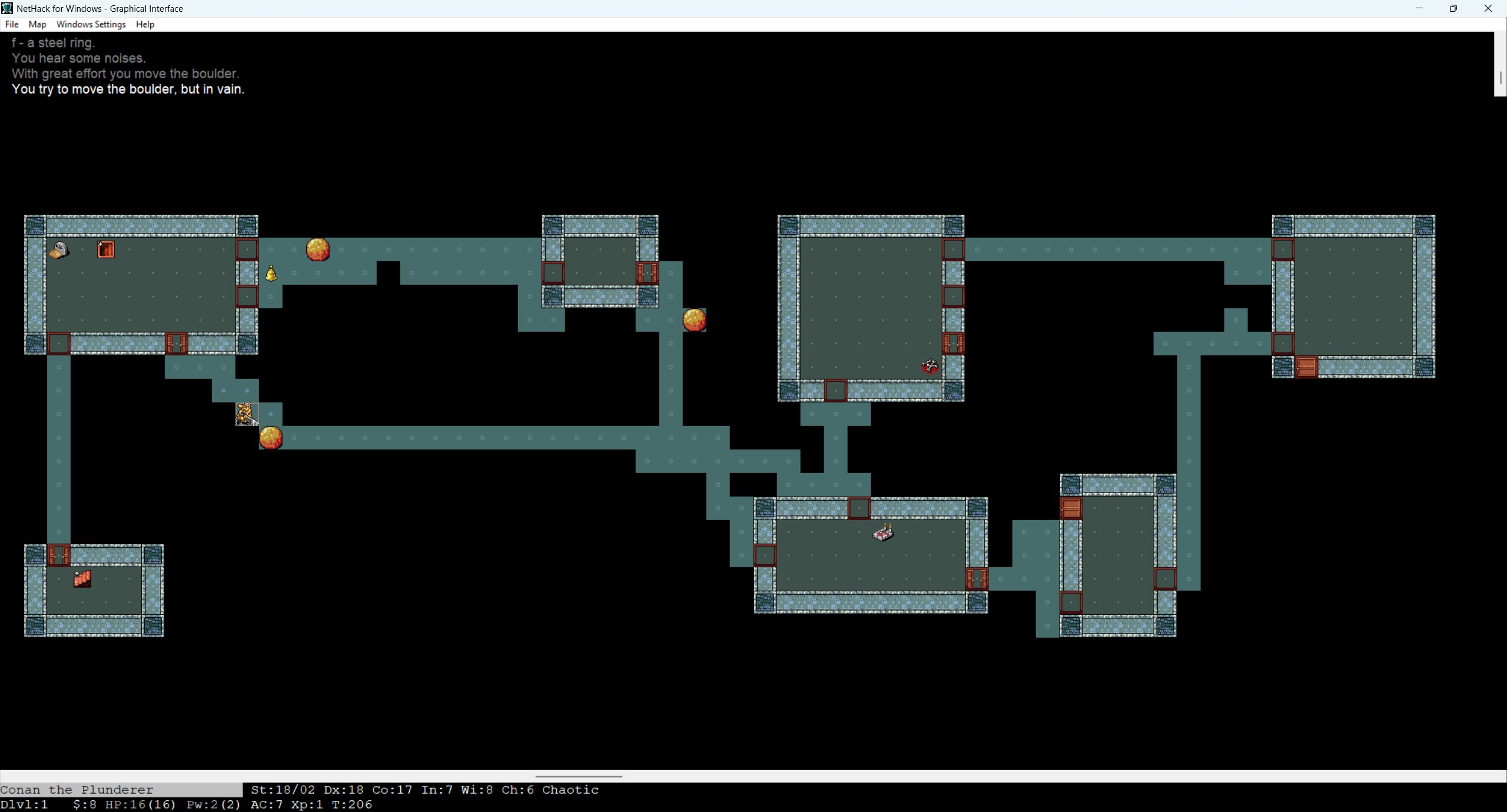 Nethack with Nevanda tileset