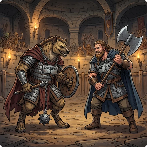 NetHack 5 vs. GnollHack 3